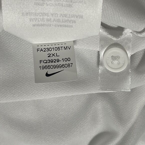 Oregon Ducks Polo Shirt XXL 2XL Mens White NikeThrowback Special Game Coaches - Picture 10 of 14